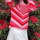 thumbnail image 4 of Suéter de corazón para hombres y mujeres suéter Y2K con cuello redondo ropa de calle Vintage ropa de invierno FLhrweasw Nuevo, 4 of 9