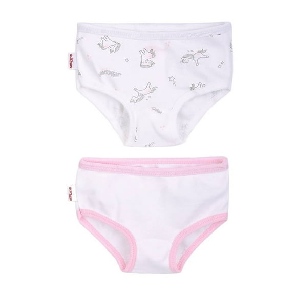 Pantaleta Baby Creysi para Niña, Rosa Unicornio 1 Paquete con 2 Piezas Talla 3X