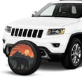 thumbnail image 2 of KAKALAD Bear Sunset Mountains Spare Tire Cover Universal Vehicle Accessories Buckle Car Tools 15”in, 2 of 6