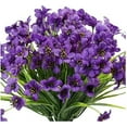 thumbnail image 2 of 6PC Ramo de Flores Artificiales Decoración Nupcial Flor de Látex Real Hogar, 2 of 8