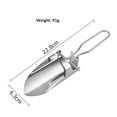thumbnail image 5 of 2pcs Mini Folding Shovel with Lightweight Stainless Steel Potting for Garden and Campsite, Foldable Use While Hiking Handy Gardening Trowel, Camping Carrying and Outdoor Survival Multi-Tool, 5 of 5