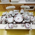 thumbnail image 4 of CIMAXIC Miniature Tableware 1/12 Mini House Miniature Model Ceramic Tableware Mini House Kitchen Accessories,9.65"X5.71"X0.2", 4 of 5