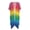 Rainbow Galaxy, variant on HELLHERO High Quality Fabrics Bathing Suit Cover Up for Beach Lightweight Casual Loose Chicken