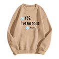 thumbnail image 4 of Jamsmile Women Sweatshirts Autumn Graphic Letters Print Sweatshirts Lightweight Comfort Oversized Crewneck Ladies Pullovers, 4 of 5
