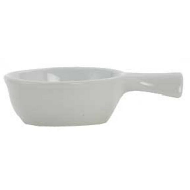 Tuxton China BPS-0902 French Casserole 9 oz. - Porcelain White - 2 Dozen