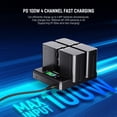 thumbnail image 2 of Cargador Neewer NP-F970 de 4 canales con carga rápida PD de 100 W y pantalla OLED, 2 of 8