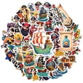 thumbnail image 2 of 35pcs-50pcs Funny Pirate Stickers Nautical Kids Stickers Pirate Adventure Stickers for Laptops Suitcases Notebooks, 2 of 9