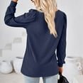 thumbnail image 4 of Autumn And Winter New Square Collar Solid Color Pleated Loose Long Sleeved Top T Shirt Women Layering Tees for Women Long Sleeve Womens Long Sleeve T Shirts Long Sleeved Shirts for Women Hiking Shirts, 4 of 4