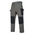thumbnail image 5 of Evdexr Mens Cargo Sweatpants Camo Tactical Pants Ripstop Waterpoof Carpenter Pant Quick Dry Stretch Joggers Slim Fit Baggy Trousers Gray 3XL, 5 of 7