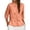 Orange, variant on Womens T Shirt Embroidered Linen Shirt Summer Lightweight Boho Blouse with 3/4 Sleeve Tops for Women Trendy Purple M