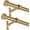 Warm Gold, variant on 2-Pack Curtain Rod for Windows 72-144",Adjustable Window Curtain Rods with Premium Aluminum End Cap Finials and Full Surround Brackets,7/8"(0.073Feet) Diameter,Warm Gold Drapery Rods for Curtains