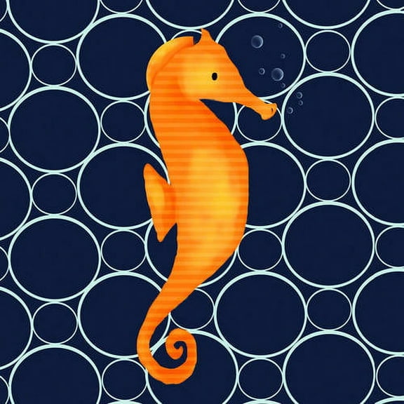 Oopsy Daisy's Fred the Seahorse Canvas Wall Art, 10x10