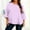 Purple#04, variant on 3/4 Length Sleeve Tops for Women Plus Size Crewneck Short Sleeve T Shirts Summer Casual Polka Dots Printed Oversized Round Neck Loose Comfy Tee Shirts
