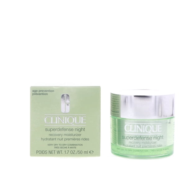 Clinique Superdefense Night Recovery Moisturizer Very Dry to Dry Combination, 1.7 oz