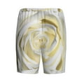 thumbnail image 5 of Gaeub White Rose Printed Men's Short Pajama Pants, Lightweight Lounge & Sleep Bottoms Keep You Cool - Small, 5 of 9
