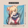 thumbnail image 3 of My Hero Academia Girl Himiko Toga Tapestry Luxury Wall Hanging Tapestries Decor For Bedroom Living Room Dormitory Mural Blanket 59x59in, 3 of 8