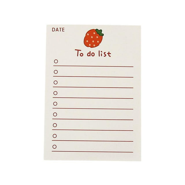 Tearable Non Sticky Notes Fruit Hand Account Memo Message List Paper To Do