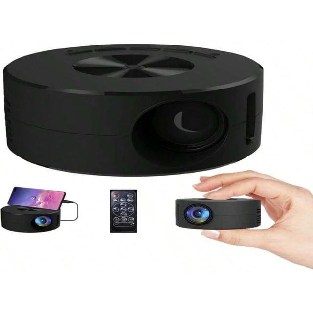LNGOOR Mini Projector Portable Movie Projector 1080P Support Outdoor Projector For Home Theater Movie Phone Projector