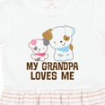 thumbnail image 4 of Inktastic My Grandpa Loves Me Girls Girls Toddler Dress, 4 of 5