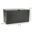 thumbnail image 4 of Emma + Oliver 120 Gallon Gray Plastic Deck Box for Outdoor Patio Storage & Deck Organization, 4 of 9