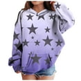 thumbnail image 3 of Ccpelsie Fashion Print Sweatshirt for Girls Toddler & Kids Big Girl's Little Girl's Pullover Hoodies(Dark Purple,2-3 Years), 3 of 8