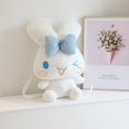 thumbnail image 1 of ZU-mochila de peluche de gatito japonés Kawaii, bolsa bonita de peluche de gato rosa púrpura, regalo de cumpleaños para estudiantes, decoración para colgar mochilas para niños, 1 of 4