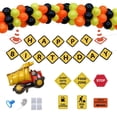 thumbnail image 2 of Qutechat Construction Birthday Party Supplies With Signs, Orange Balloons & Dump Truck Balloon - 119pcs, 2 of 6