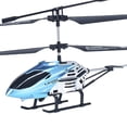 thumbnail image 2 of Helicóptero RC de juguete para niños, avión de combate, juguete LED, helicóptero de control de vuelo. azul, 2 of 3