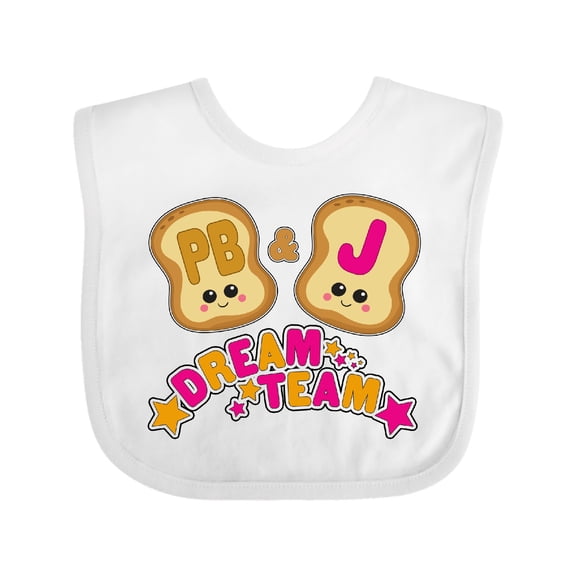 Inktastic Dream Team Peanut Butter and Jelly Boys or Girls Baby Bib