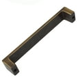 thumbnail image 4 of GlideRite 5 in. Center Modern Rectangular Flat Pyramid Pull Cabinet Hardware Handles, Antique Brass, Pack of 10, 4 of 6