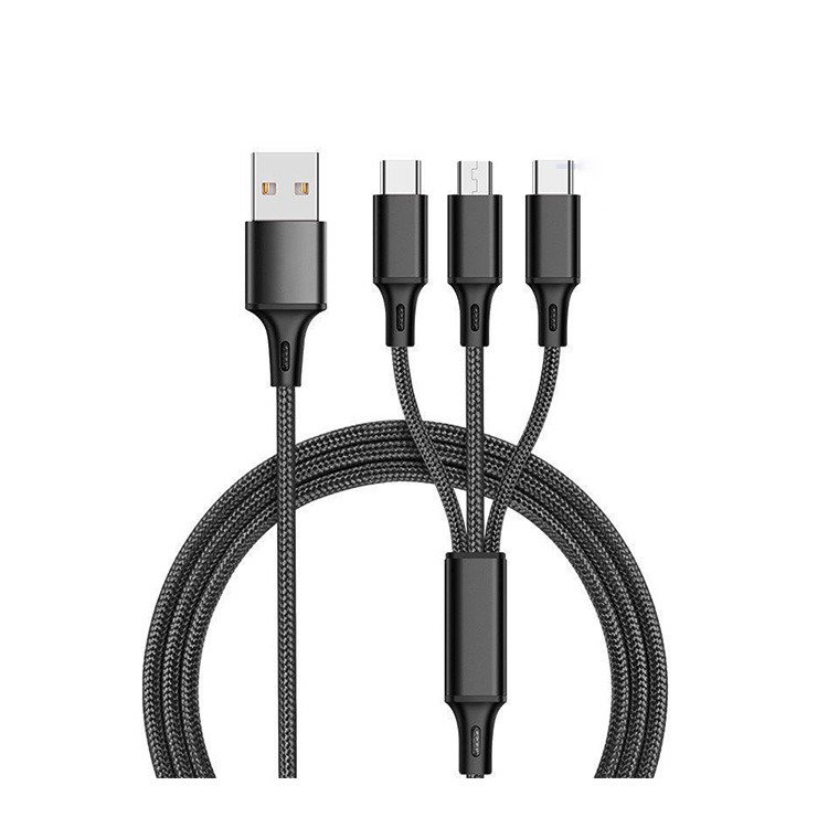 3 in 1 Fast USB Charging Cable Universal Multi Function Cell Phone