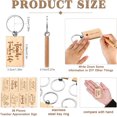 thumbnail image 2 of 36 Pcs Teacher Appreciation Gifts Bulk Wooden Keychain Christmas Thank You Teacher Gifts for Staff Worker, 2 of 8