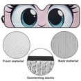 thumbnail image 6 of Yuyamidu Cute Eyes Windshield Sun Shade for Jeep Wrangler JK JKU JL JLU, Pink Front Window Sun Visor for UV Rays & Heat Protection, 6 of 7