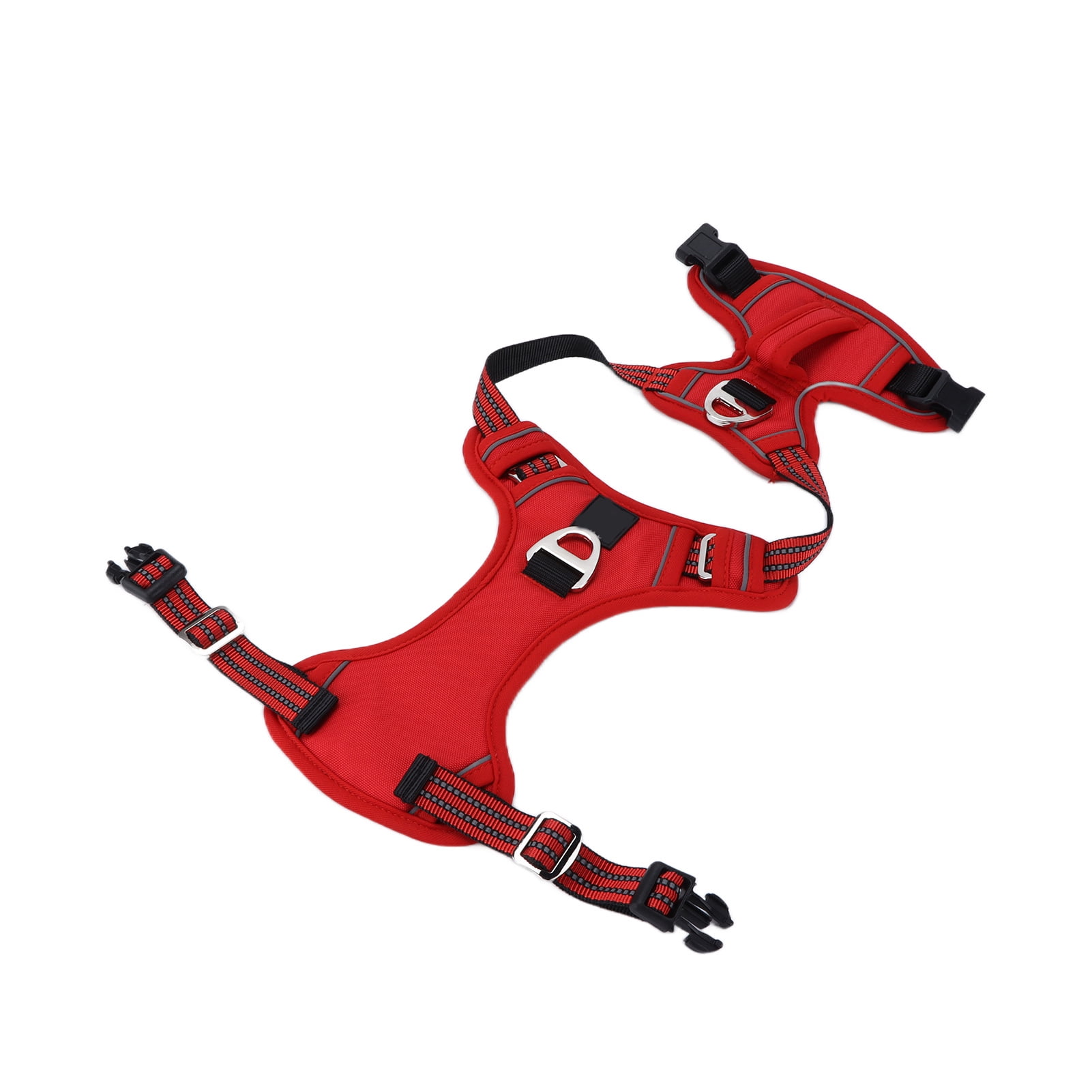 Nieyigj Premium Reflective No Pull Dog Harness Large Red - Adjustable Pet Vest with Sturdy Handle for Walking and Training, Breathable Comfort (12.60 inches / 32 cm)