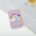 thumbnail image 5 of Unique Bargains 1 Set Contact Lens Case Contact Lens Container Contact Lens Carrier Rainbow Pattern 1.57"x2.36"x0.98" Light Pink, 5 of 5