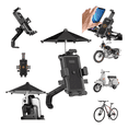 thumbnail image 2 of "Soporte Celular Moto Bicicleta Porta Teléfonos Impermeable Negro ", 2 of 5