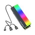 thumbnail image 1 of Seitruly Disipador de calor COOLMOON M2 SSD, radiador de disco duro de refrigeración, enfriador de disipación de calor, luz LED, almohadilla Videojuegos y accesorios, 1 of 6
