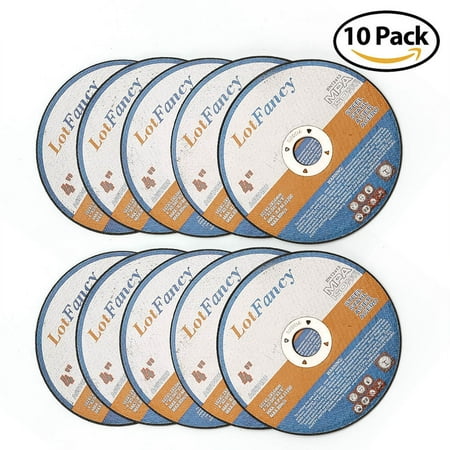 - Cutting Wheels 4.5-Inch by 0.045-Inch Cut off Wheels by LotFancy - Metal and Stainless Steel Cutting Disc, 7/8” Arbor, Pack of 10