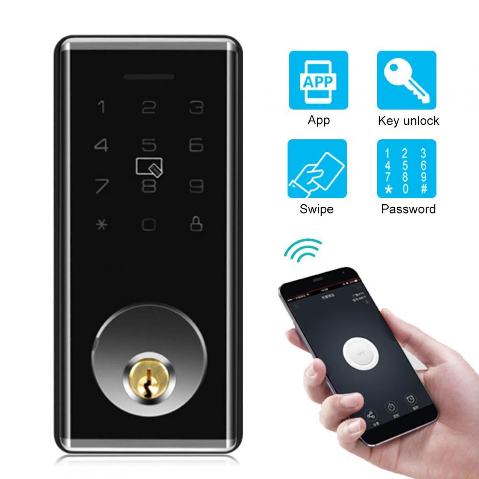 Rosvola Face Recognition Fingerprint Door Lock Smart Anti-theftKeyless Password Security System for Office Home 