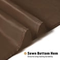 thumbnail image 4 of Fabric Small Shower Stall Curtain Liner, 36" W x 72" H Bathroom Shower Curtain Liner, Hotel Quality, Washable, Water Repellent, Brown Bath Curtains with Plastic Hooks, 4 of 6