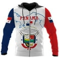 thumbnail image 6 of Custom Panama Shirts for Men 3D Panama Coat of Arms Shirts Panamanian Flag Pride Shirts Panama Hombres Camisa Men Women (T-shirt, 5XL), 6 of 10