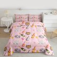 thumbnail image 2 of Feelyou Fashion Girl Party Queen Comforter Set, Western Cowgirl Boot Bedding Sets, Juntle Tiger Animal Reversible Bedding Comforter Set, Microfiber Bedroom Decor, 3 Pieces, 2 of 8