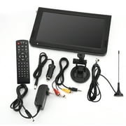 10'' Digital Television ATSC Portable TV 1080P HD HDMI Video Player for Home Car US Plug 110220V