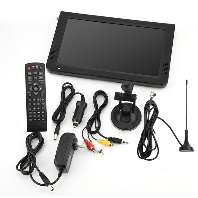 Televisión Digital de 10 pulgadas, TV portátil ATSC, 1080P, HD, HDMI, reproductor de vídeo para el hogar, coche, enchufe estadounidense, 110220V