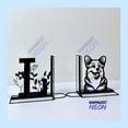 thumbnail image 4 of Handmadetneonsign Corgi Dog Metal Bookends, Corgi Dog Name Bookend, Dog Table Bookshelf Decor 91958, 4 of 4