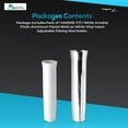thumbnail image 7 of Marine City Aluminum Flared White Vinyl Insert Weld-on Rod Holder L: 10 inches Dia.:1-7/8 inches 1 Pcs, 7 of 7