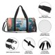 thumbnail image 4 of Fotbe Coastal Cat By The Window Bolsa Deportiva de Lona Plegable con Estampado, Bolsa de Gimnasio con Bolsillo Seco/Húmedo, Bolsa de Viaje Ultraligera de Gran Capacidad, 4 of 6