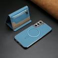 thumbnail image 6 of Allytechgroup for Samsung Galaxy S25 Case, PU Leather Phone Case for Samsung Galaxy S25 with Detachable Card Holder RFID Blocking Shockproof Cover for Women Men, Lightblue, 6 of 6
