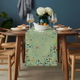 thumbnail image 2 of Happy Birthday Table Runner - 36 Inch Long, Kitchen Dining Table Runner Dresser Scarves, Sage Green Modern Abstract Art Farmhouse Decor for Coffee Tables Wedding Party Banquet, 2 of 8