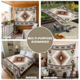 thumbnail image 6 of Brown Gray Boho Small Tapestry for Bedroom Wall Hanging Tapestry,Southwestern Ethnic Abstract Geometric Ceiling Backdrop Tapestries Poster Blanket Wall Decor for Teens Room Living Room Dorm 23" x 28", 6 of 8